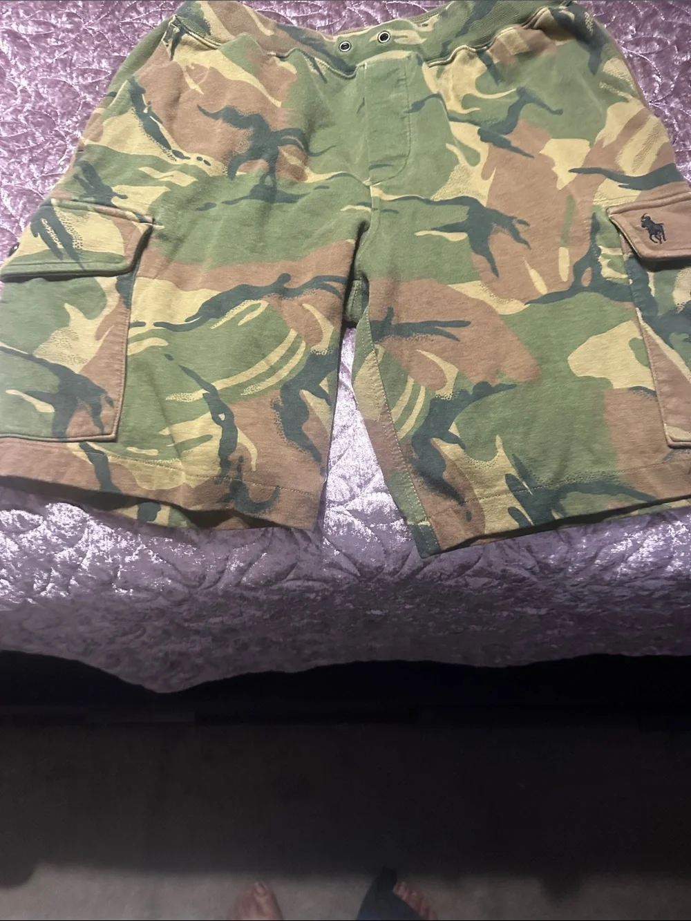 Polo by Ralph Lauren Camo Cargo Shorts in Green and Brown
